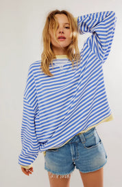 Amelia | Oversized Strickpullover mit Ringelstreifen 1