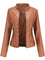 Bikerjacke Damen | Taillierter Schnitt & Stehkragen 1