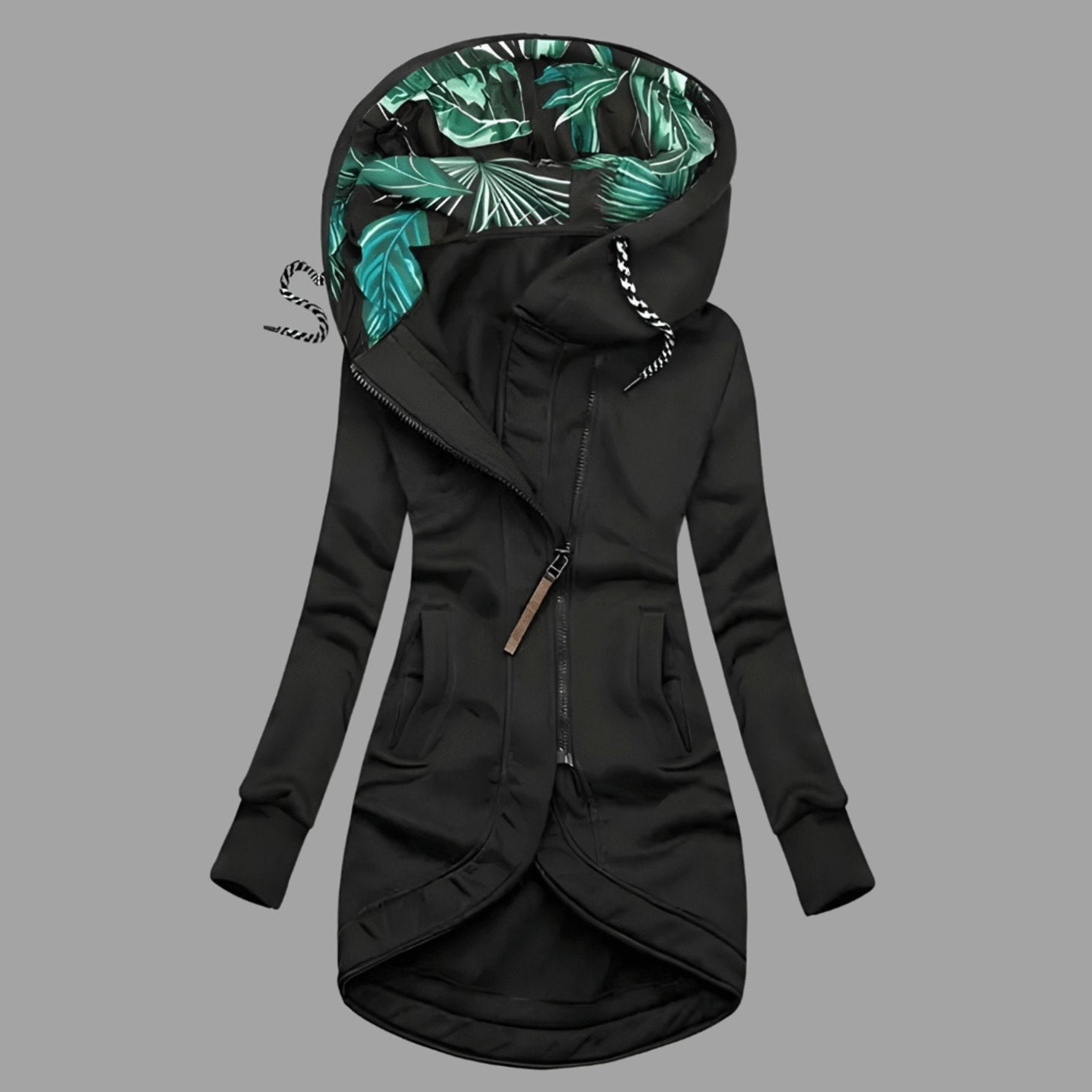 Charlotte | Damen Robuste Winter-Shelljacke mit Kapuze Reißverschluss Lang 4