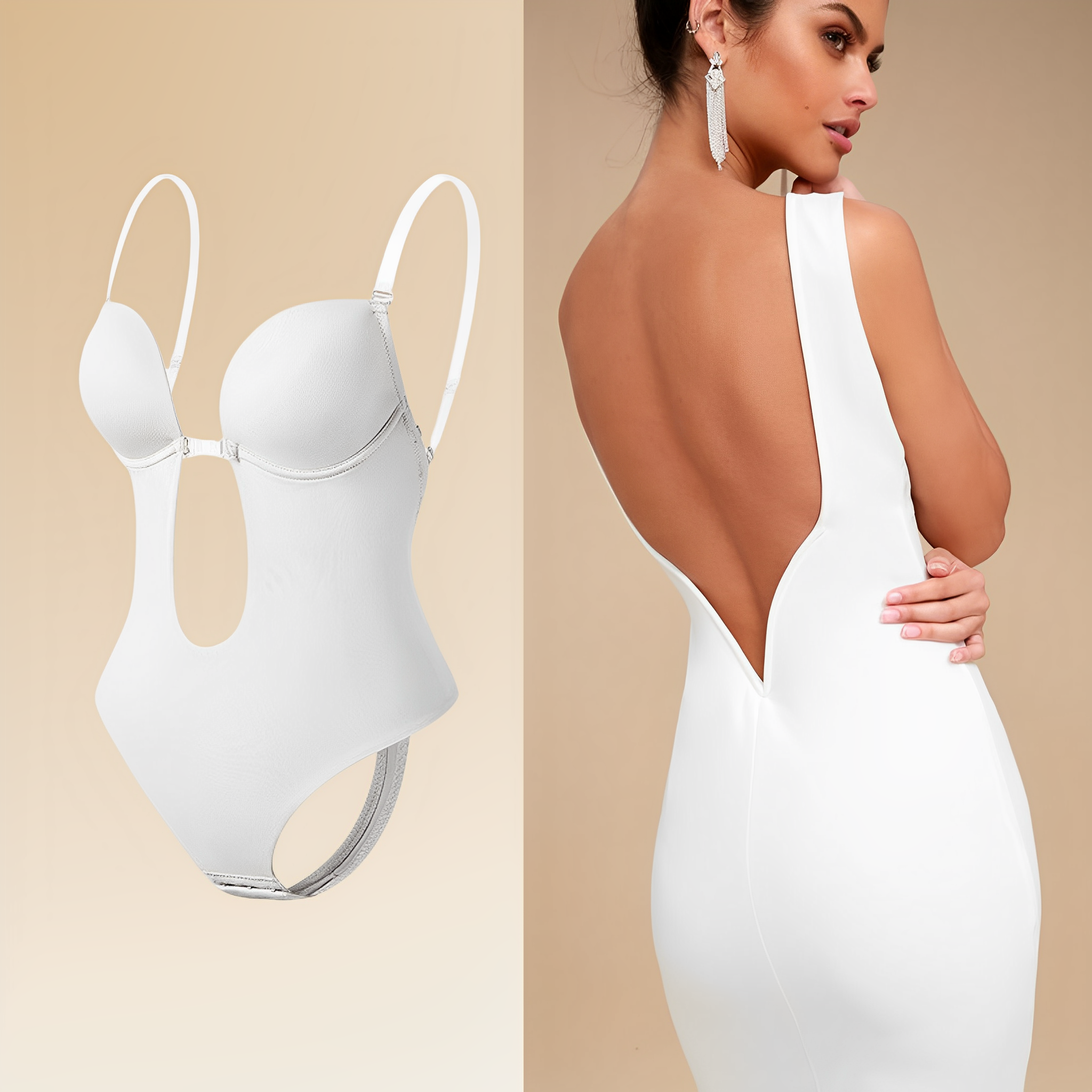 Czarne Body Damskie Bez Pleców do Stylizacji z Odkrytymi Plecami - Elegancki Minimalizm na Każdą Okazję 1