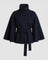 Damen Cape-Jacke mit Gürtel 4