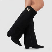 Damskie botki za kolano z klamrą - eleganckie i stylowe 0