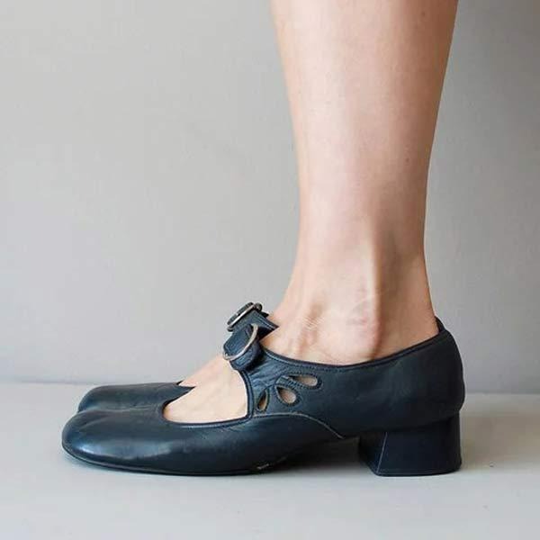 Damskie buty wiosenne z paskami na klamrę - eleganckie i wygodne 3