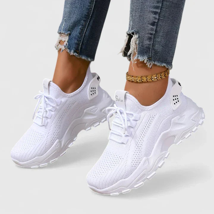 Damskie lekkie sznurowane tenisówki na wiosnę 3