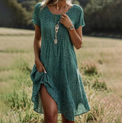 Długa Letnia Sukienka Damska Boho - Elegancka i Wygodna na Każdą Okazję 1