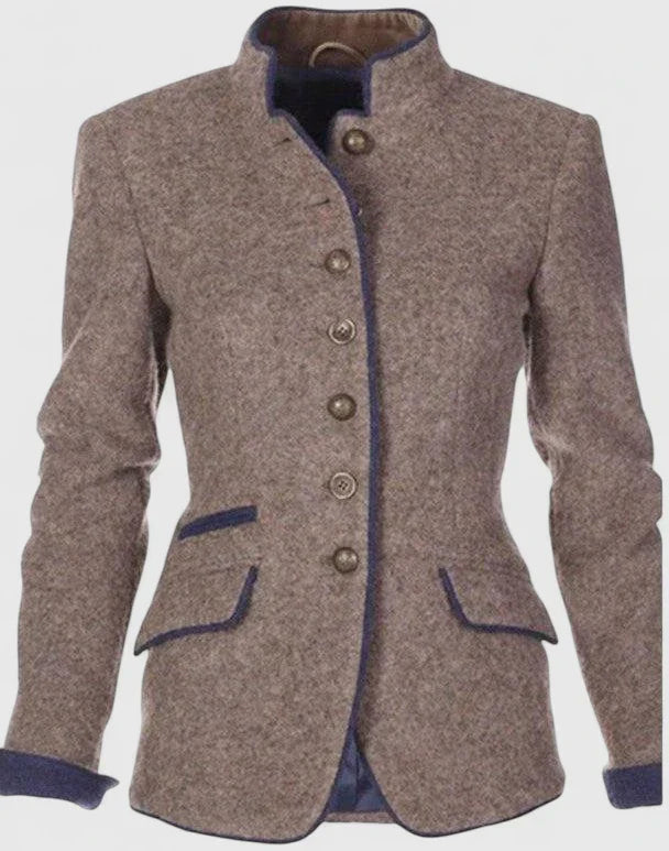Długi Kardigan Damski Zapinany Na Guziki – Elegancki Kardigan Do Biura I Stylizacji Casual 2