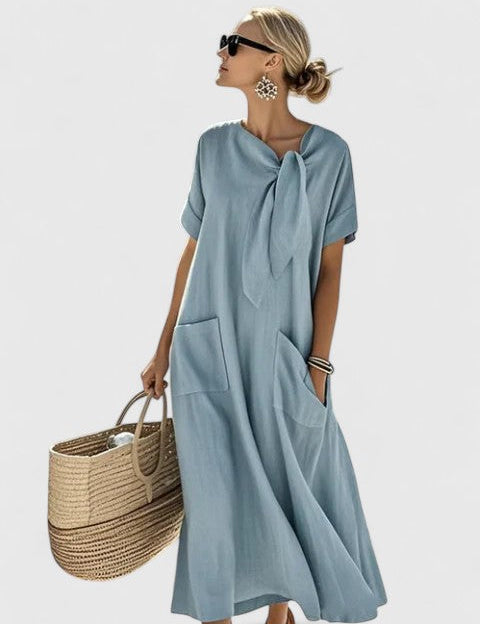 Elegancka Sukienka Letnia Damska Boho, Długa Sukienka Letnia Idealna na Plażę i Brunch 0