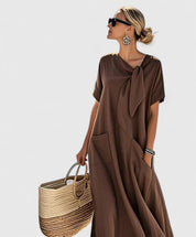 Elegancka Sukienka Letnia Damska Boho, Długa Sukienka Letnia Idealna na Plażę i Brunch 1