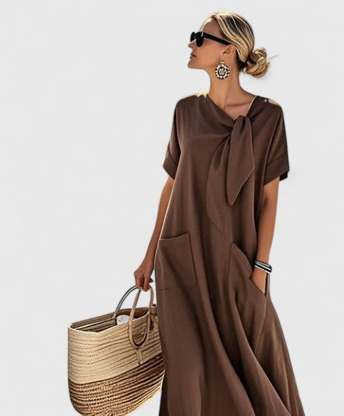 Elegancka Sukienka Letnia Damska Boho, Długa Sukienka Letnia Idealna na Plażę i Brunch 1