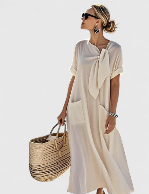 Elegancka Sukienka Letnia Damska Boho, Długa Sukienka Letnia Idealna na Plażę i Brunch 2