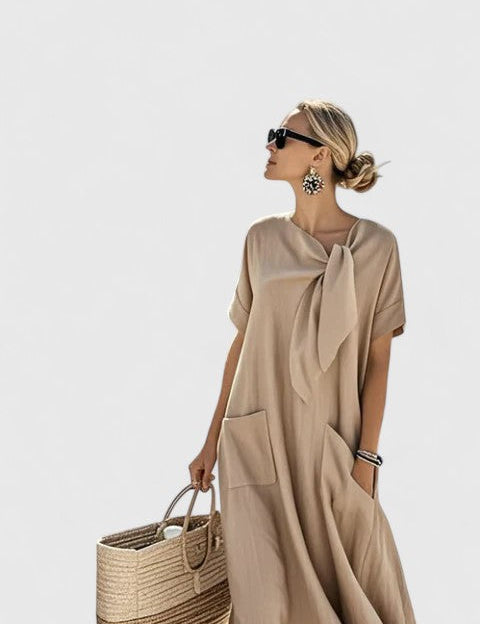 Elegancka Sukienka Letnia Damska Boho, Długa Sukienka Letnia Idealna na Plażę i Brunch 3
