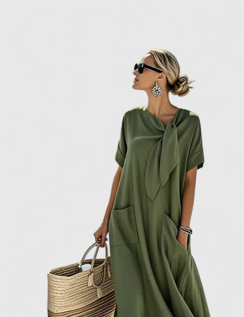 Elegancka Sukienka Letnia Damska Boho, Długa Sukienka Letnia Idealna na Plażę i Brunch 4