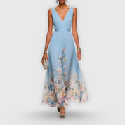 Elegancka sukienka dla kobiet | Letnia sukienka maxi z przewiewnym krojem 0