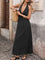 Elegancka sukienka maxi w groszki z dekoltem halter na lato 0