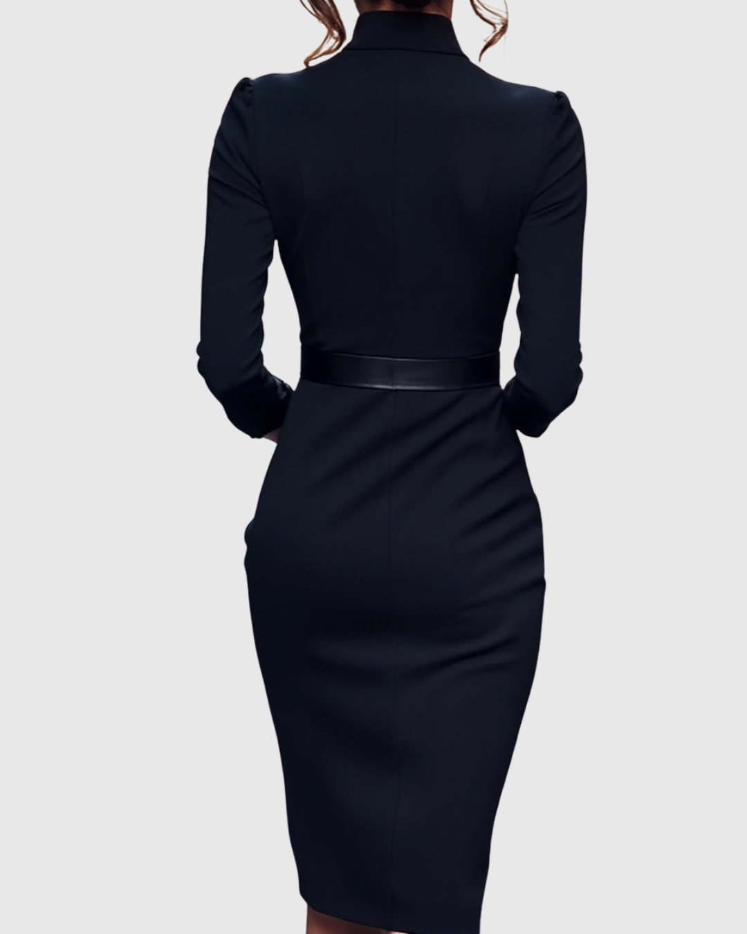 Elegancka sukienka midi z dekoltem kopertowym dla kobiet 5
