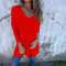 Elegancki Top Damski Oversize z Dekoltem w Kształcie V na Każdą Okazję - Topy Damskie Stylowe 6