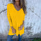 Elegancki Top Damski Oversize z Dekoltem w Kształcie V na Każdą Okazję - Topy Damskie Stylowe 9