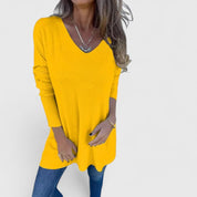 Elegancki Top Damski z Dekoltem V - Stylowy i Wygodny Topy Damskie na Każdą Okazję 9