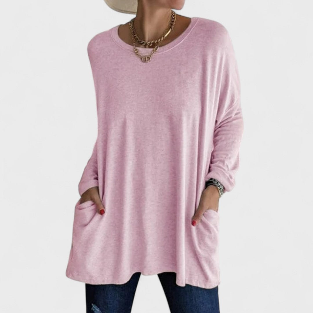 Elegancki Top Damski z Długim Rękawem - Stylowy i Wygodny Topy Damskie na Każdą Okazję 2