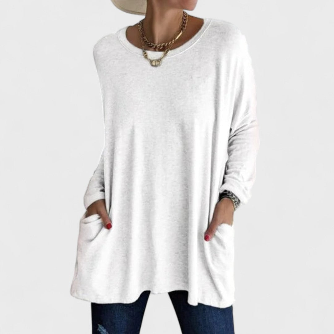 Elegancki Top Damski z Długim Rękawem - Stylowy i Wygodny Topy Damskie na Każdą Okazję 5