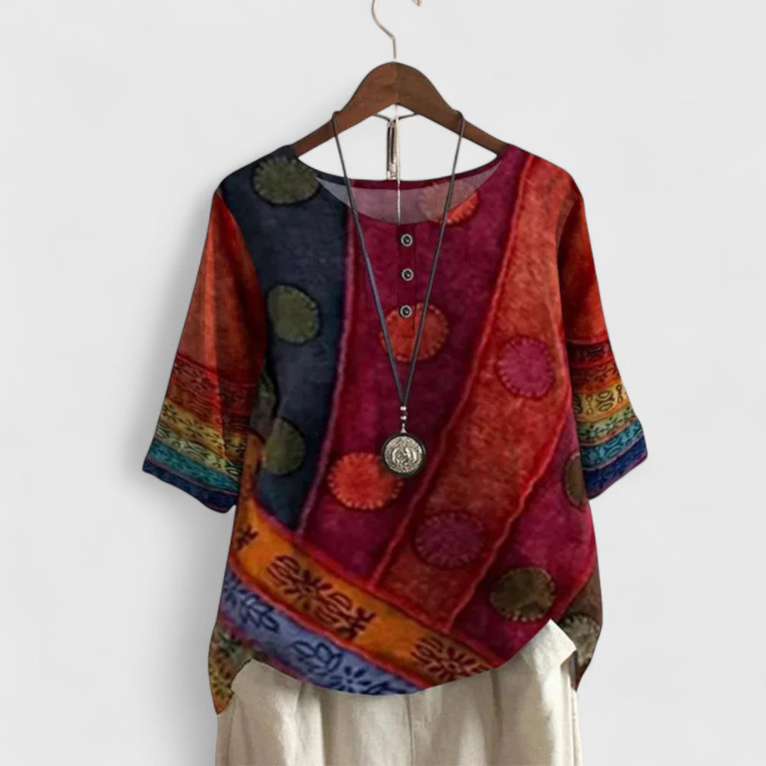 Elegancki boho top dla kobiet na lato - przewiewny i stylowy 0