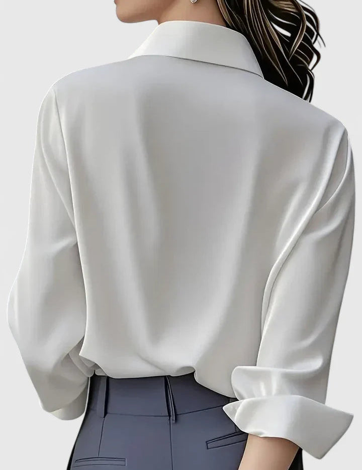 Elegancki top damski z kołnierzykiem - idealny na każdą okazję 8