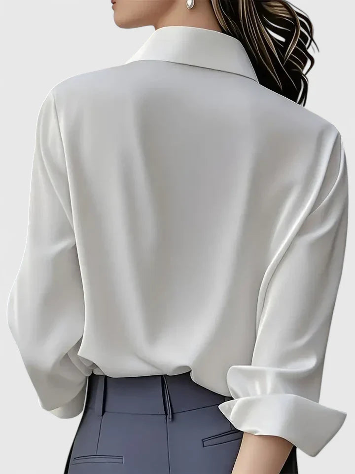 Elegancki top damski z kołnierzykiem - idealny na każdą okazję 8