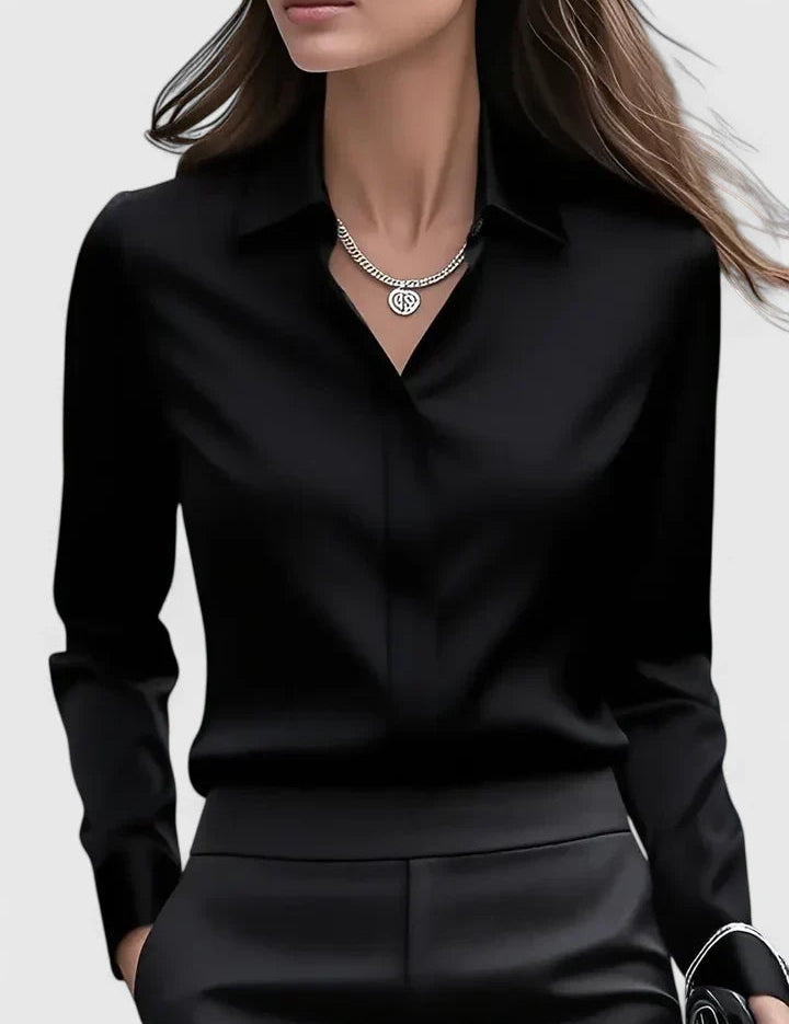 Elegancki top damski z kołnierzykiem - idealny na każdą okazję 9