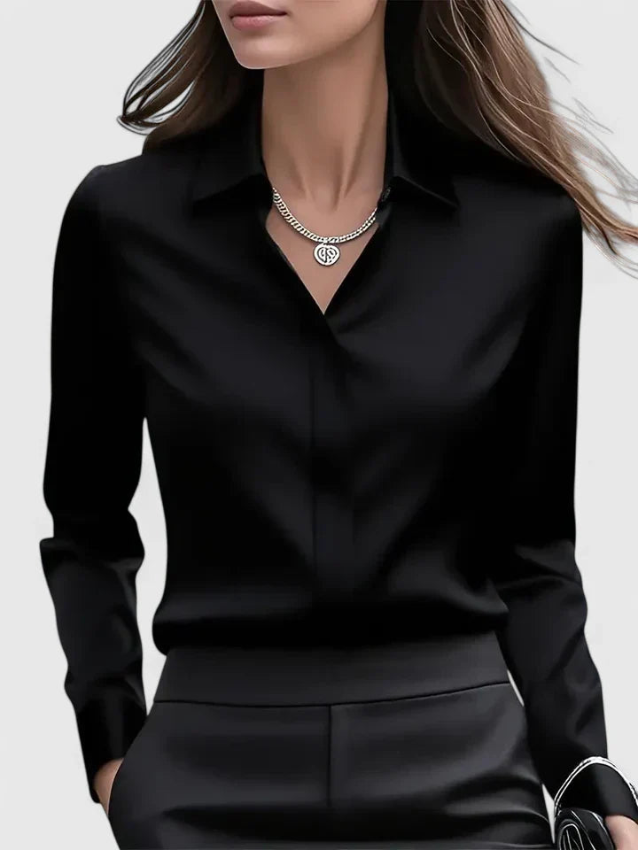 Elegancki top damski z kołnierzykiem - idealny na każdą okazję 9