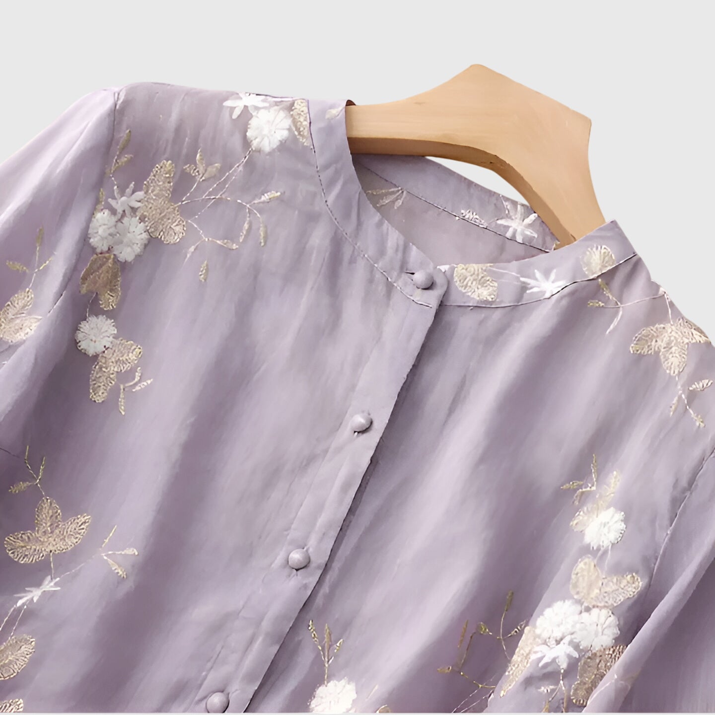 Elegancki top z haftowanymi kwiatami dla kobiet - Casual i stylowy 5
