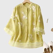 Elegancki top z haftowanymi kwiatami dla kobiet - Casual i stylowy 6