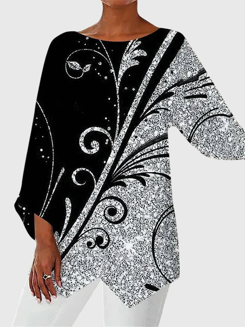 Elegancki top z okrągłym dekoltem dla kobiet - stylowy i wygodny 5