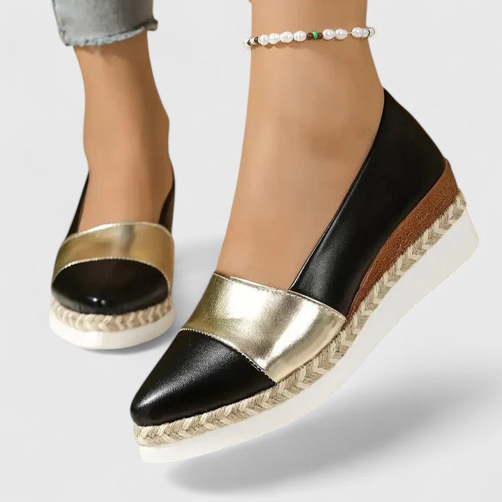 Eleganckie Buty Damskie Na Koturnie, Wsuwane Sandały Damskie, Stylowy Design, Idealne Na Lato 0