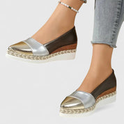 Eleganckie Buty Damskie Na Koturnie, Wsuwane Sandały Damskie, Stylowy Design, Idealne Na Lato 3