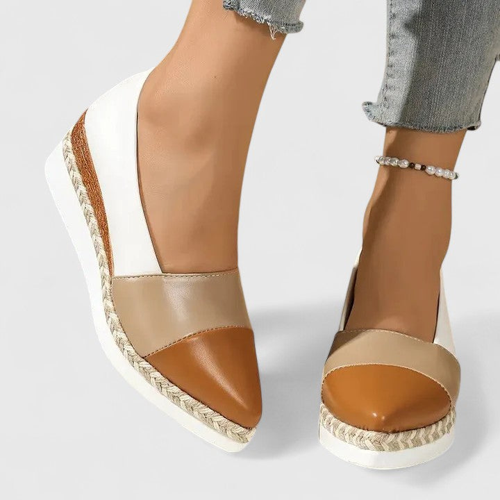 Eleganckie Buty Damskie Na Koturnie, Wsuwane Sandały Damskie, Stylowy Design, Idealne Na Lato 4