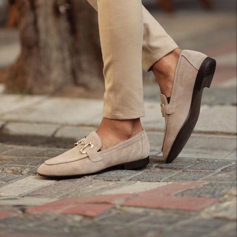 Eleganckie mokasyny męskie z arch support - wsuwane buty wizytowe 1