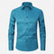Herren bügelfreies Hemd elastisch und atmungsaktiv 7