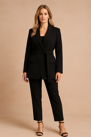 Kiera | Elegancka marynarka z paskiem 5