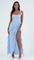 Laura | Damen Maxikleid mit Rüschen und seitlichem Schlitz 5