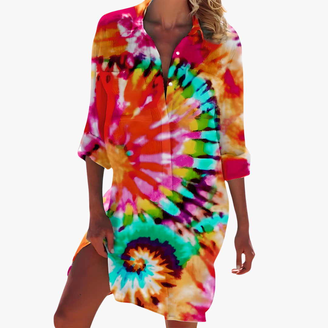 Pomarańczowy Jagodowy Tie-Dye