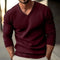 Lukas | Herren Slim-Fit Feinstrick-Pullover V-Ausschnitt gerippte Bündchen 9