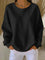 Mia | Damen Waffelstrick Oversize Langarm Rundhals Pullover 7