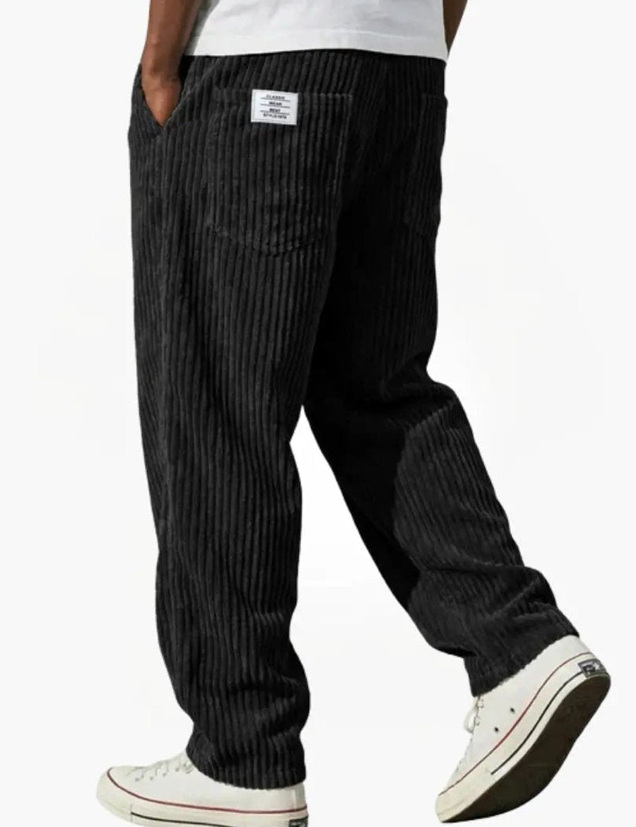 Moritz | Herren Lockere Cord-Hose mit Elastikbund Gerade Passform 7