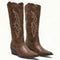Nora | Damen Kniehohe Westernstiefel mit Spitzer Zehenpartie 1