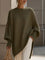 Oversize'owy sweter z asymetrycznym dołem dla kobiet 9