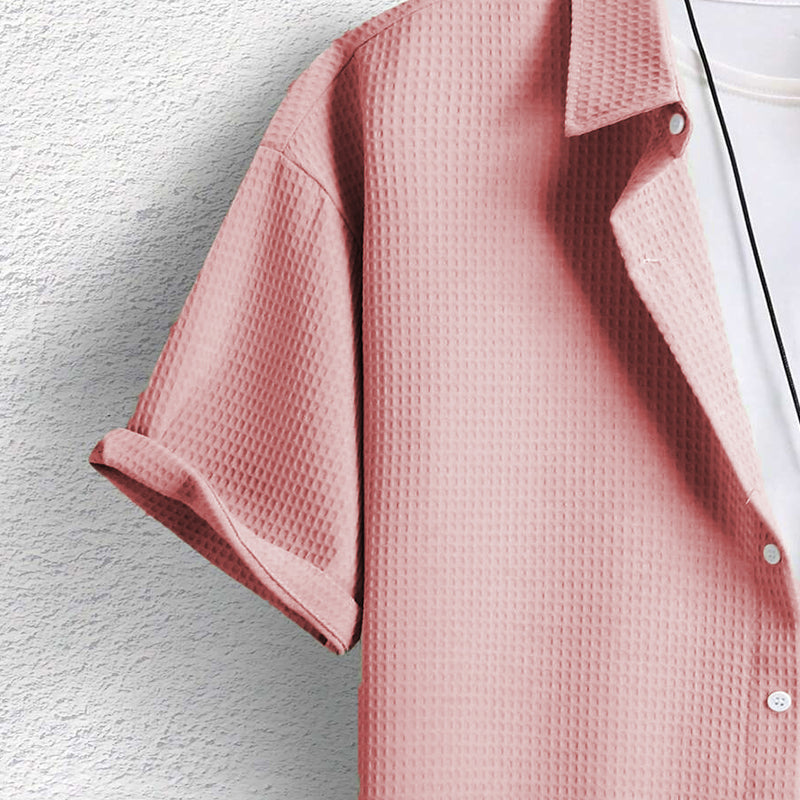 Stylowa męska koszula z krótkim rękawem - Oddychająca i elegancka 2