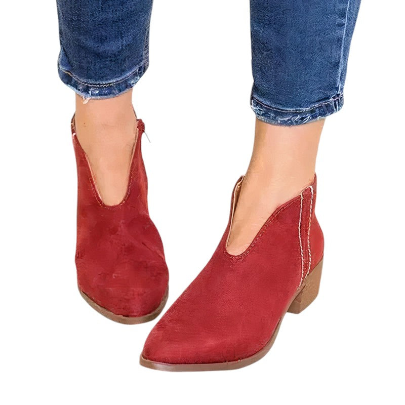 Stylowe Botki Damskie Z Szpiczastym Noskiem - Eleganckie Buty Damskie Idealne Na Każdą Okazję 2