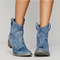 Stylowe Damskie Buty Westernowe Zamszowe - Elegancki Wygląd Na Każdą Okazję 2