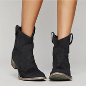Stylowe Damskie Buty Westernowe Zamszowe - Elegancki Wygląd Na Każdą Okazję 3