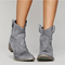 Stylowe Damskie Buty Westernowe Zamszowe - Elegancki Wygląd Na Każdą Okazję 4